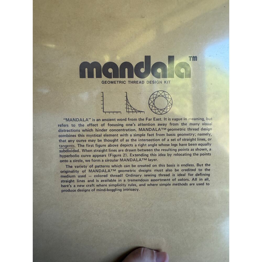 Open Door Company Vintage Mandala Geometric Thread Design Kit - new old stock - Picture 4 of 5